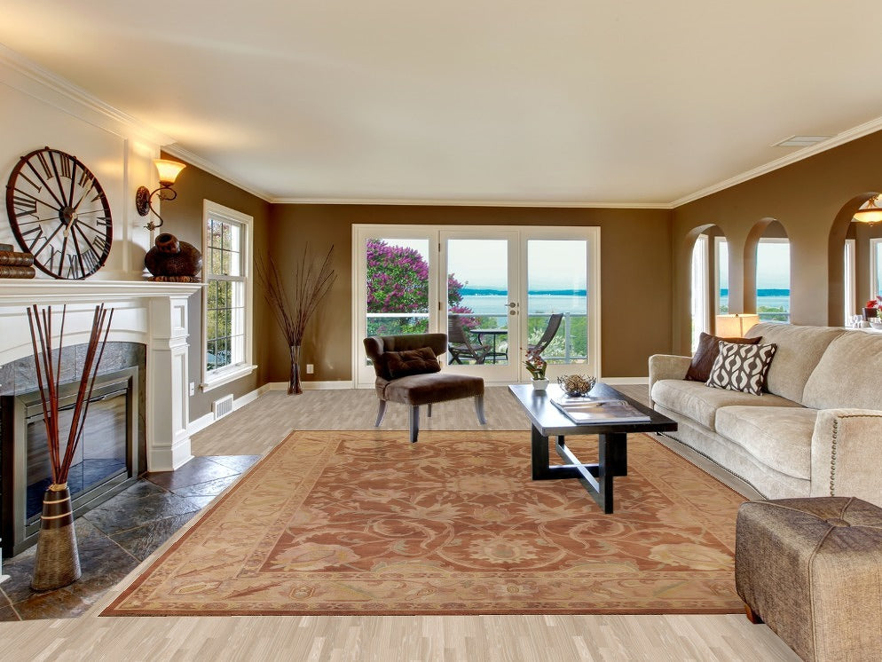 All-Over Floral Agra Indian Area Rug 9x12