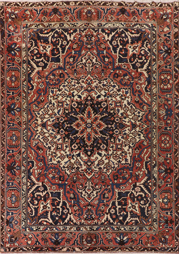 Handmade Wool Bakhtiari Persian Area Rug 10x13