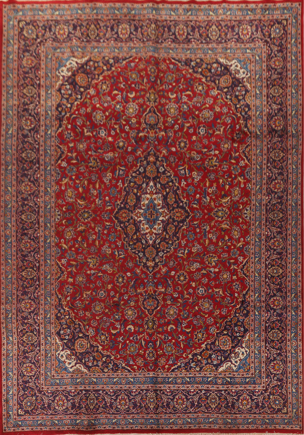 Traditional Mashad Persian Area Rug 10x13
