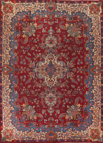 Floral Wool Kashmar Persian Area Rug 10x13