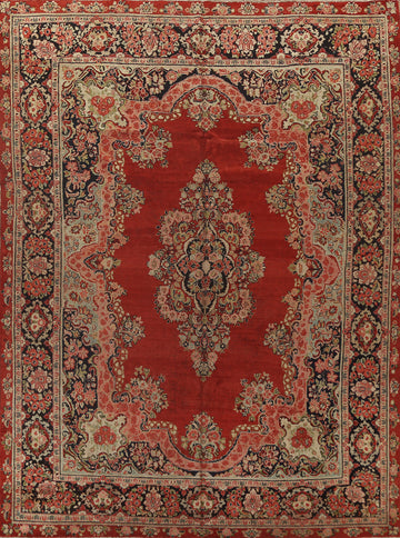 Vintage Floral Mahal Persian Rug 11x14