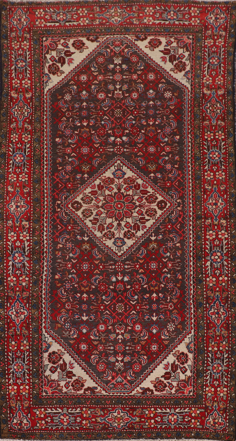 Geometric Hamedan Persian Area Rug 5x10