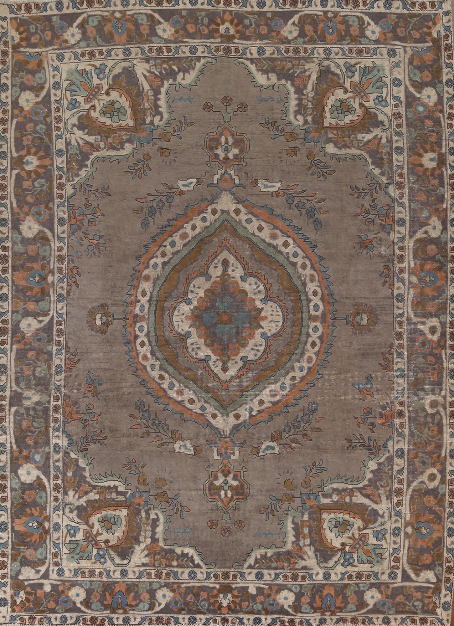 Over-Dyed Tabriz Persian Area Rug 7x9