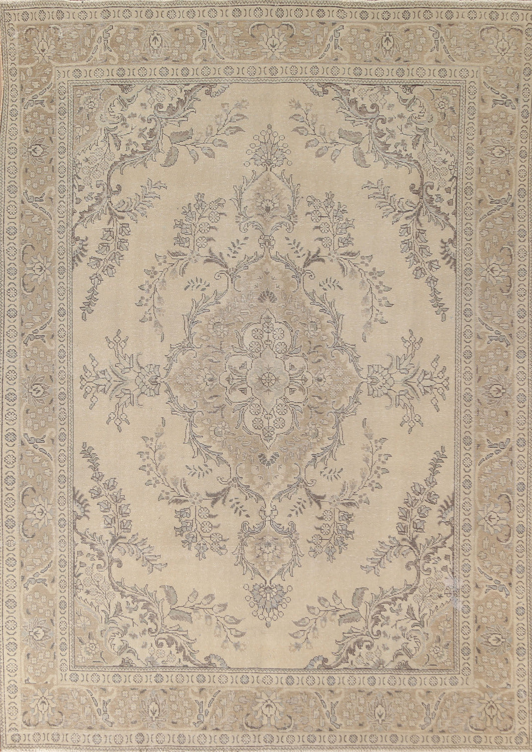 Distressed Tabriz Persian Area Rug 8x11