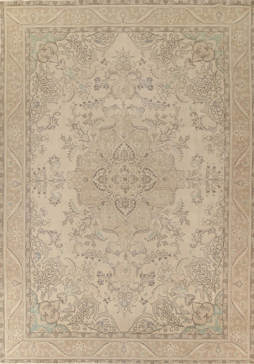 Distressed Tabriz Persian Area Rug 10x13