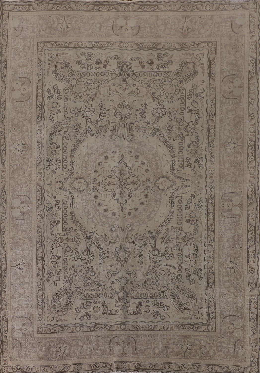 Distressed Tabriz Persian Area Rug 8x11