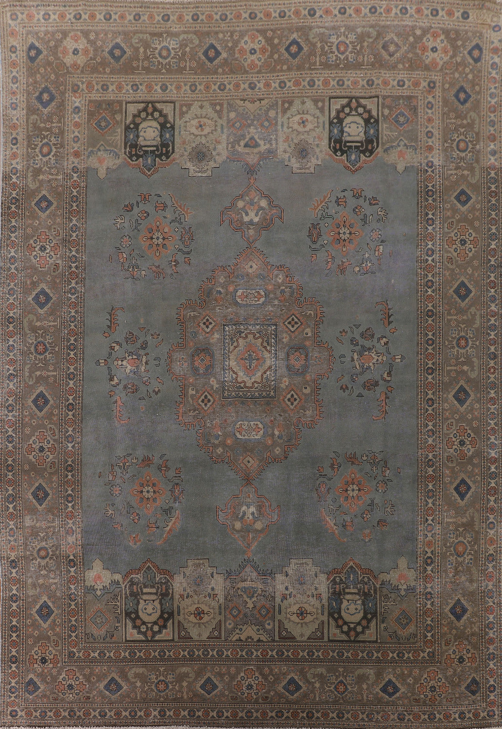 Over-Dyed Tabriz Persian Area Rug 9x13