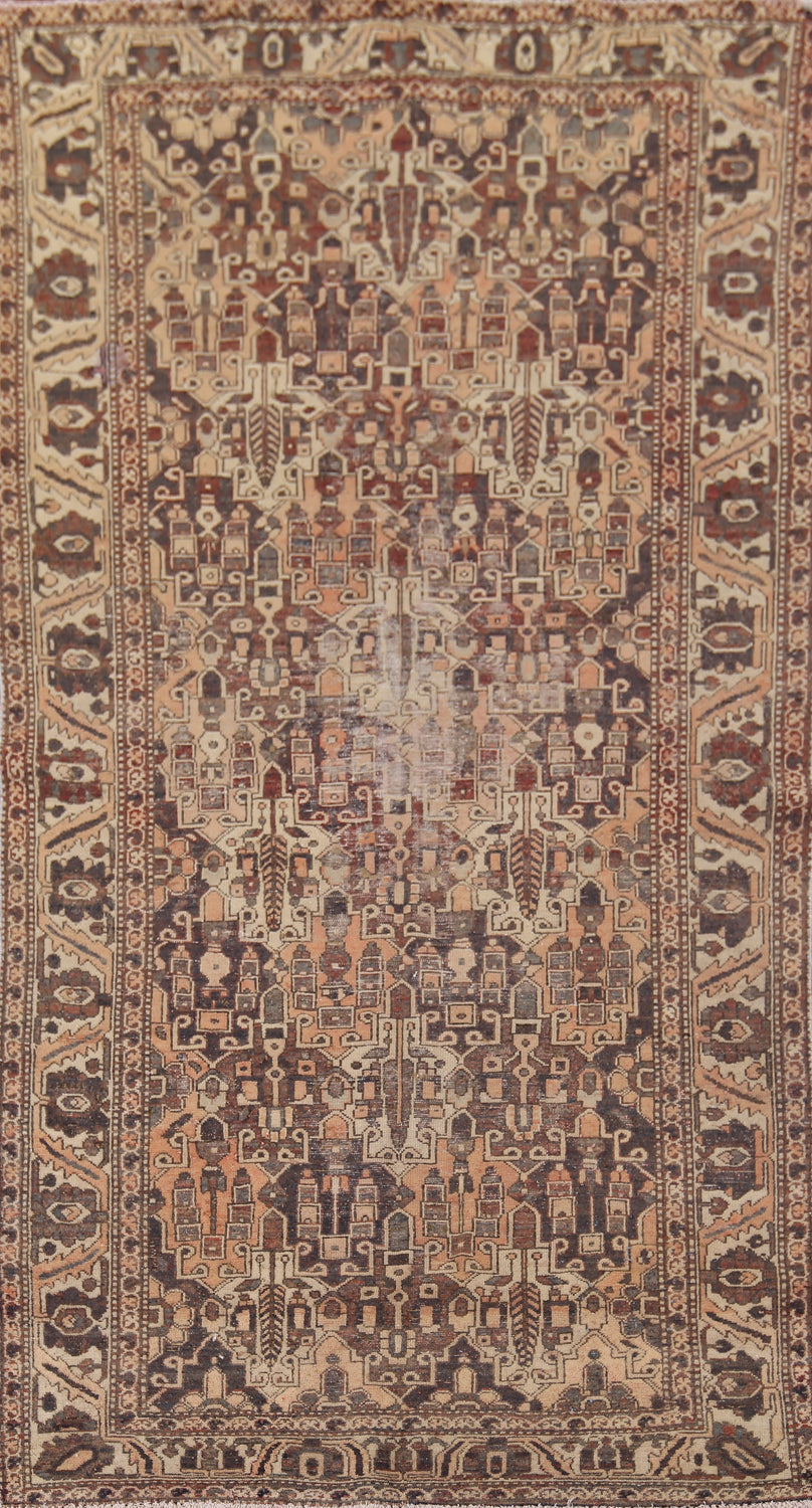 Distressed Bakhtiari Persian Area Rug 5x10