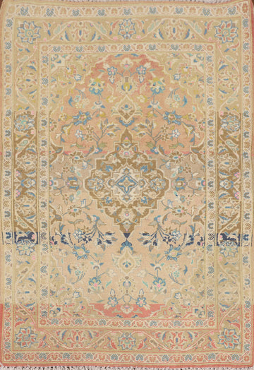 Vintage Wool Kashan Persian Foyer Rug 3x5