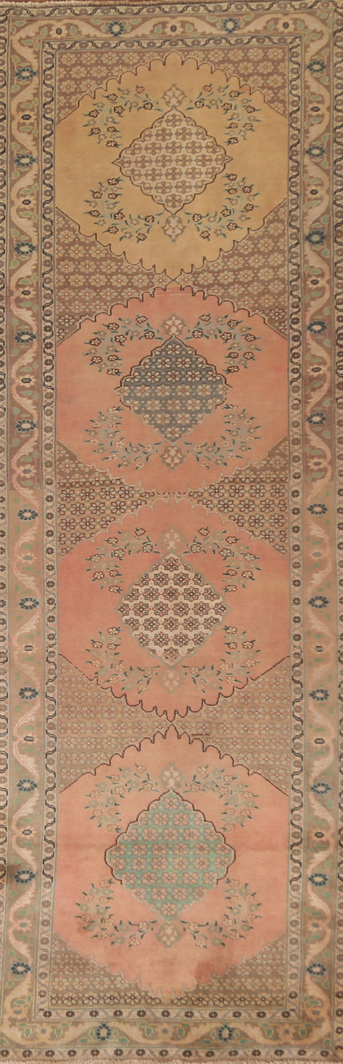 Handmade Floral Bidjar Persian Runner Rug 3x12