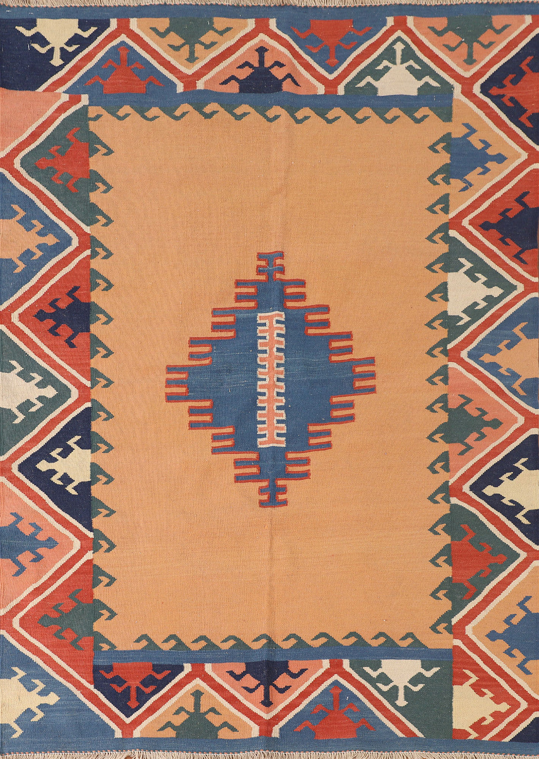 Geometric Kilim Shiraz Persian Rug 5x6