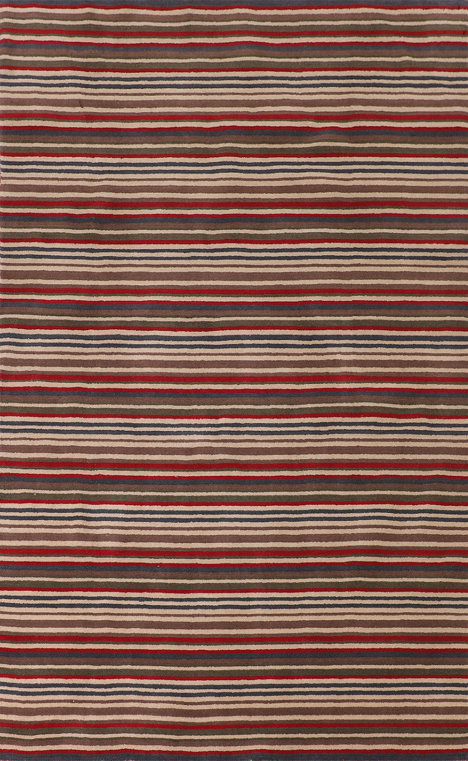 Striped Gabbeh Oriental Area Rug 5x8