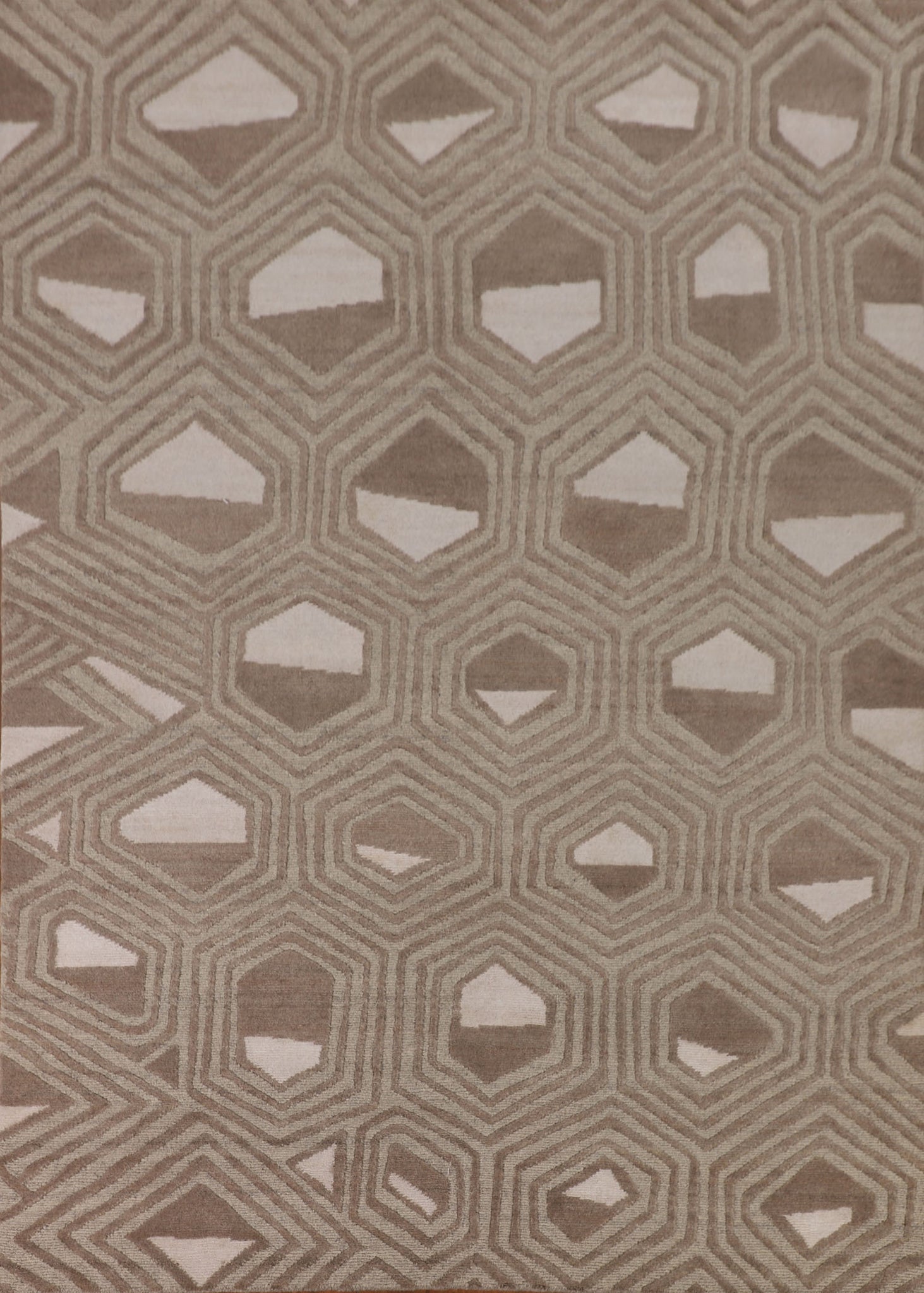 Geometric Indian Modern Area Rug 8x10