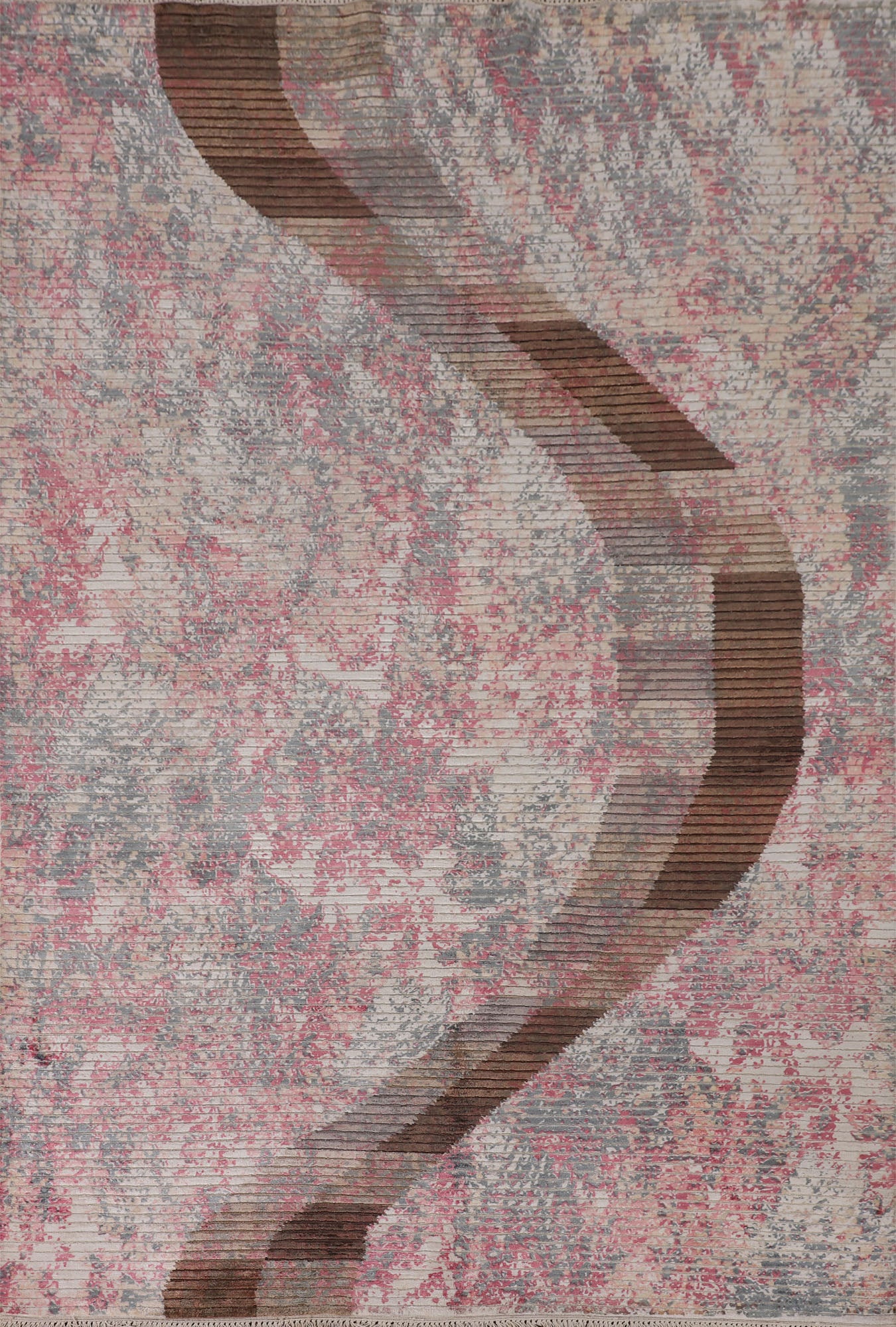 Striped Abstract Oriental Area Rug 6x8