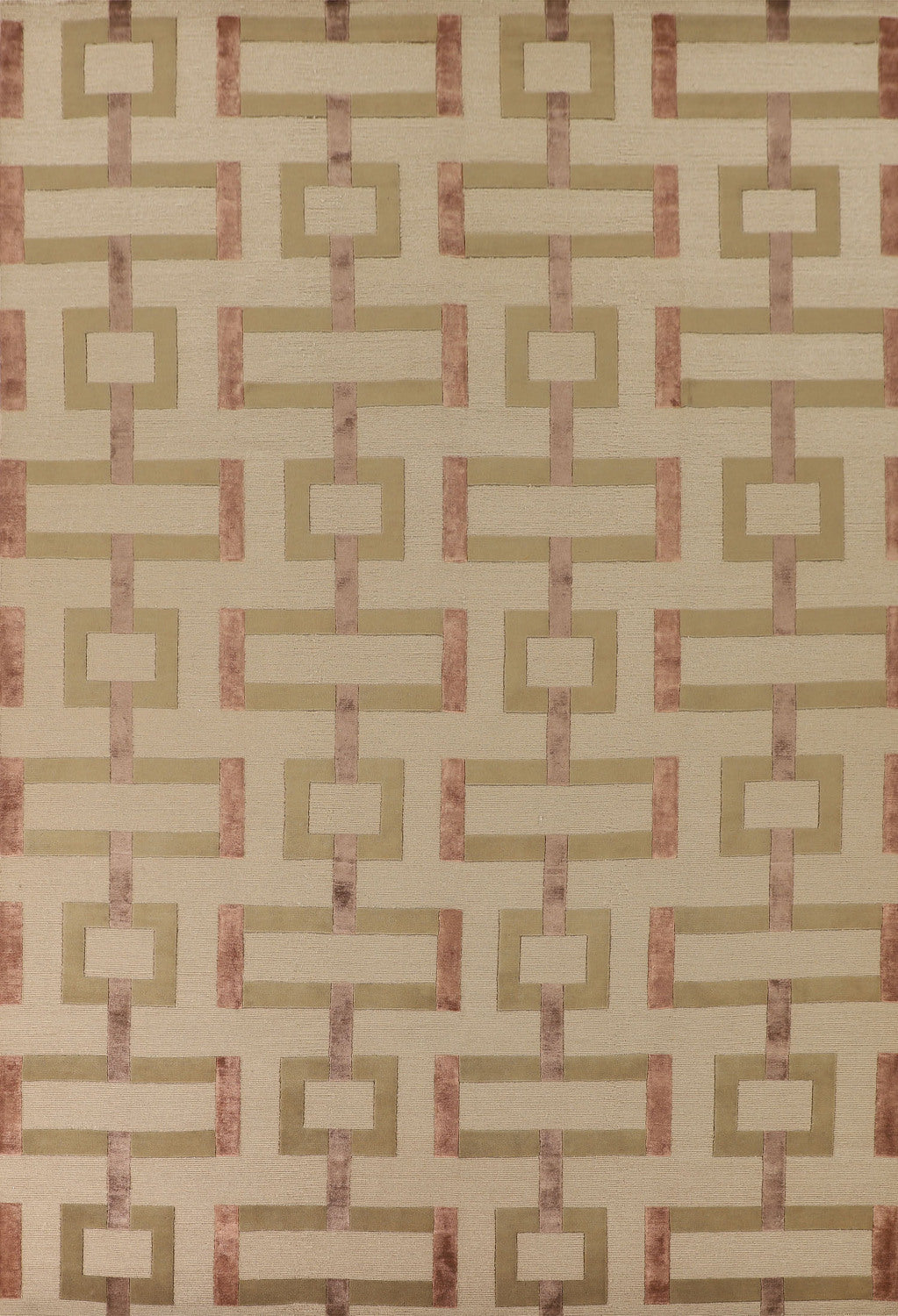 Geometric Nepalese Oriental Area Rug 9x12