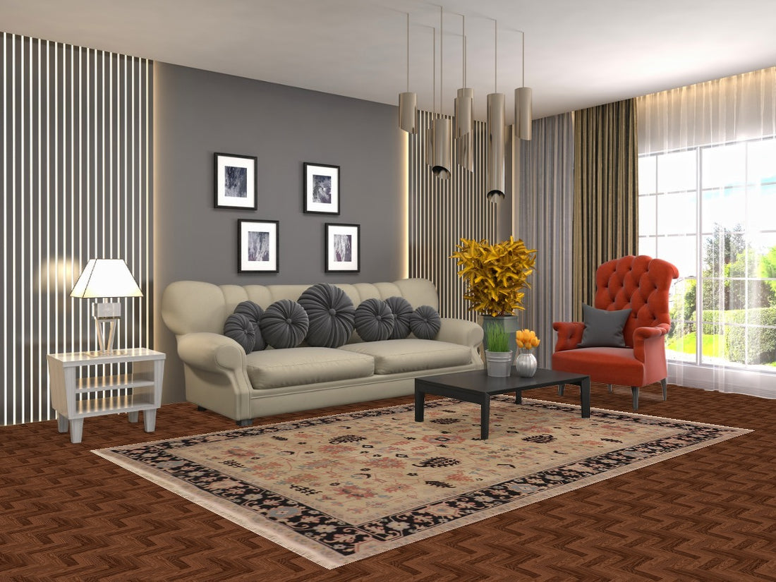 All-Over Ziegler Oriental Area Rug 6x9