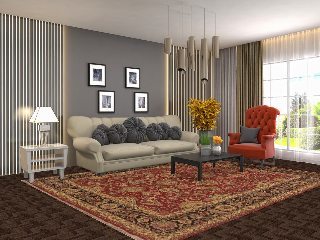 All-Over Floral Agra Oriental Area Rug 8x10