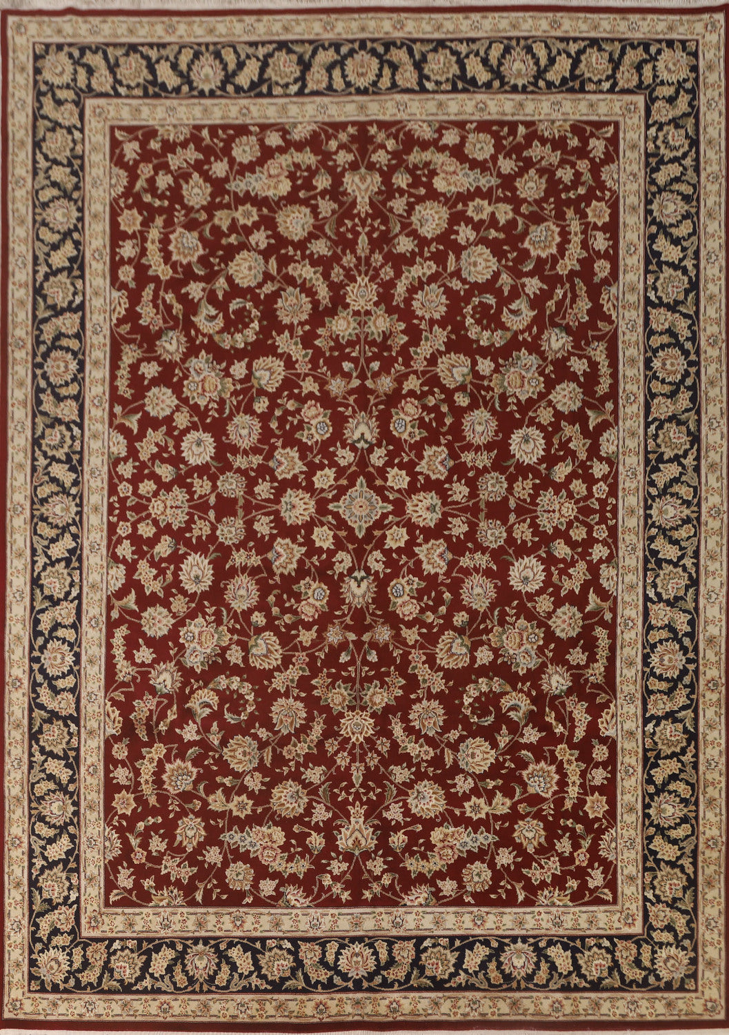 All-Over Floral Kashan Chinese Area Rug 9x12
