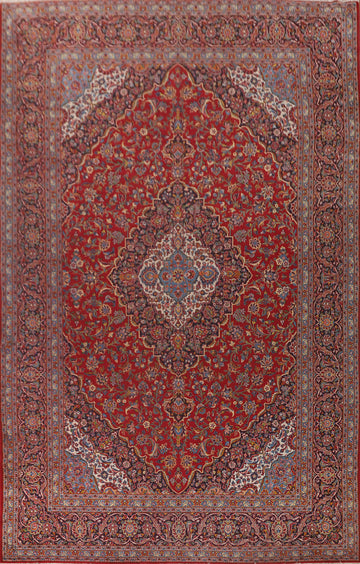 Traditional Kashan Persian Large Rug 10x16