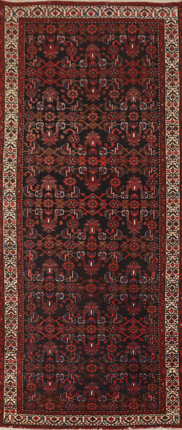 All-Over Hamedan Persian Runner Rug 4x10
