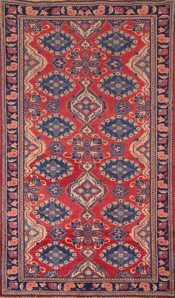 Vintage Wool Kerman Persian Runner Rug 3x7