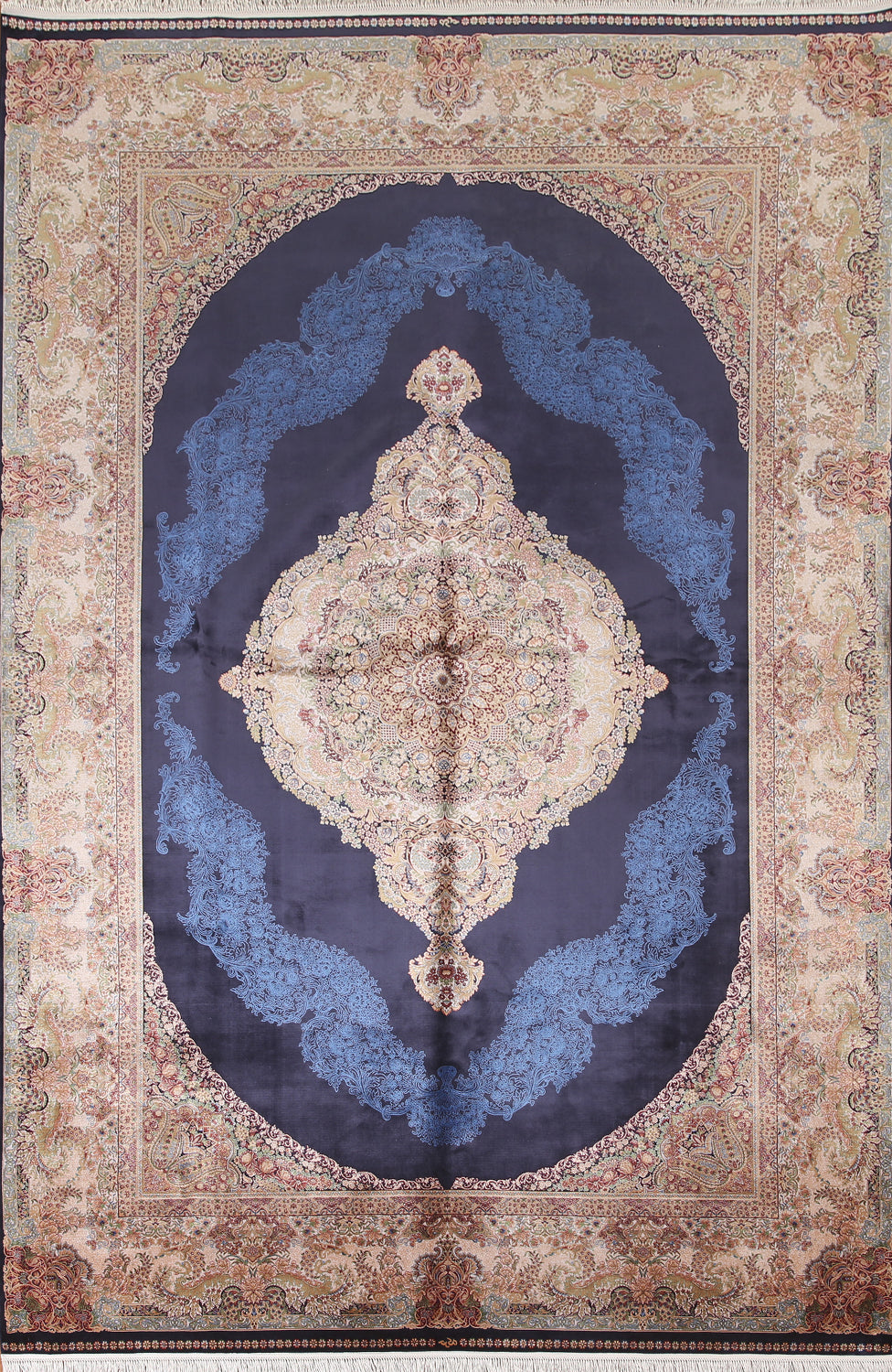 Blue Qum Traditional Area Rug 7x10