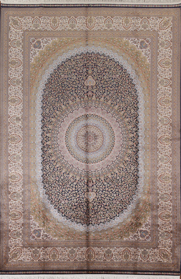 Silk Qum Turkish Traditional Rug 7x10