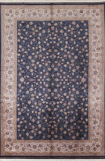 All-Over Qum Turkish Traditional Rug 7x10