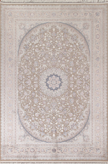 Silk Qum Turkish Traditional Area Rug 7x10
