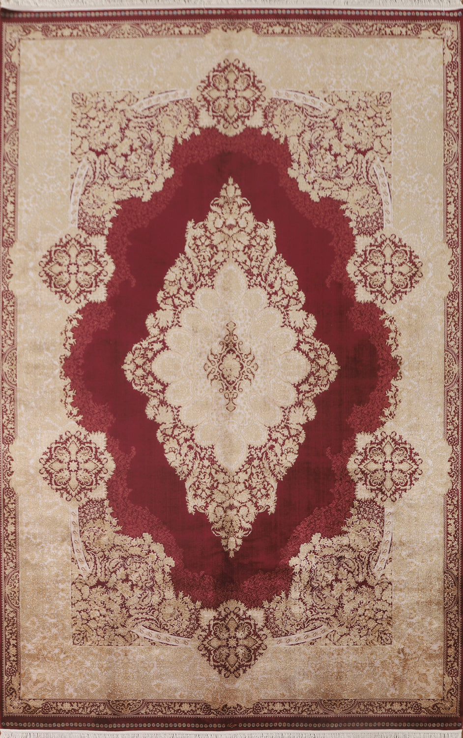 Floral Qum Traditional Area Rug 7x10