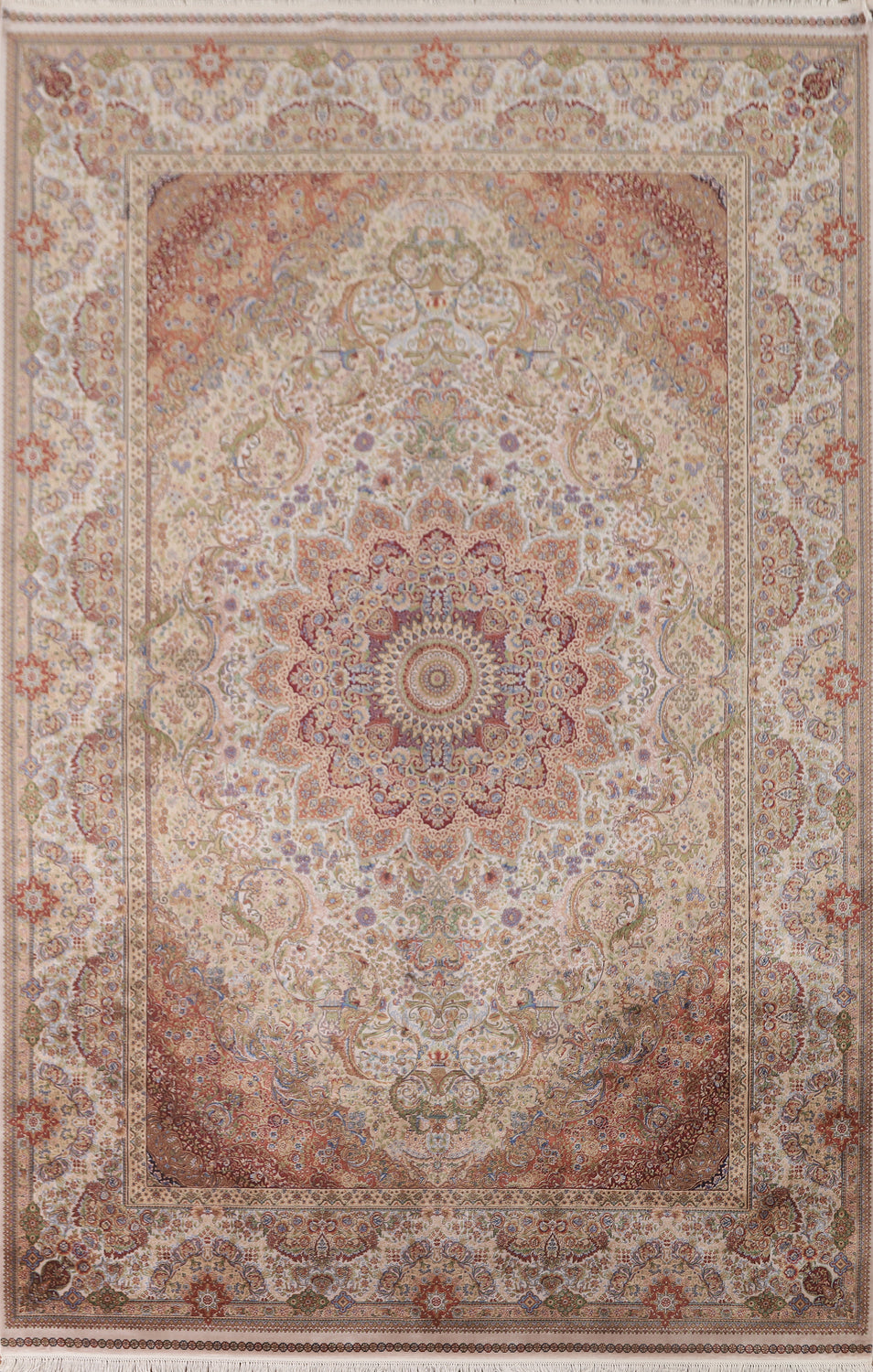 Traditional Qum Oriental Area Rug 7x10