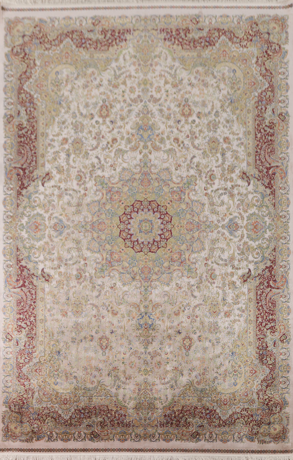 Traditional Floral Tabriz Oriental Area Rug 7x10