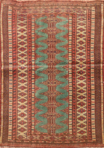 Geometric Bokhara Oriental Rug 3x5