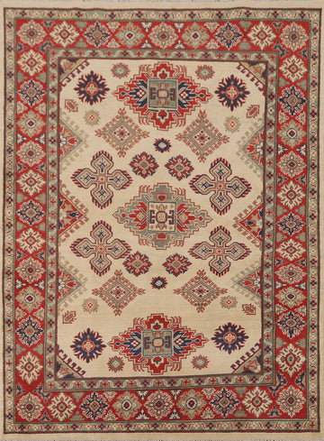 Geometric Kazak Oriental Rug 5x7