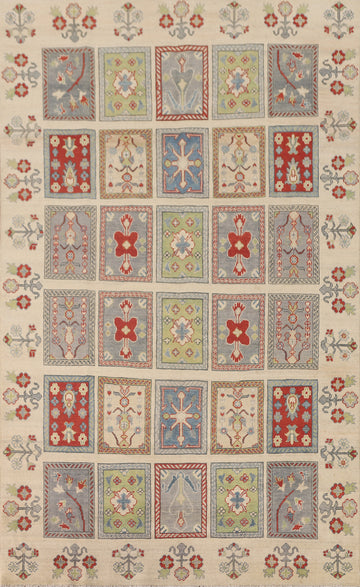 Garden Design Kazak Oriental Area Rug 6x10