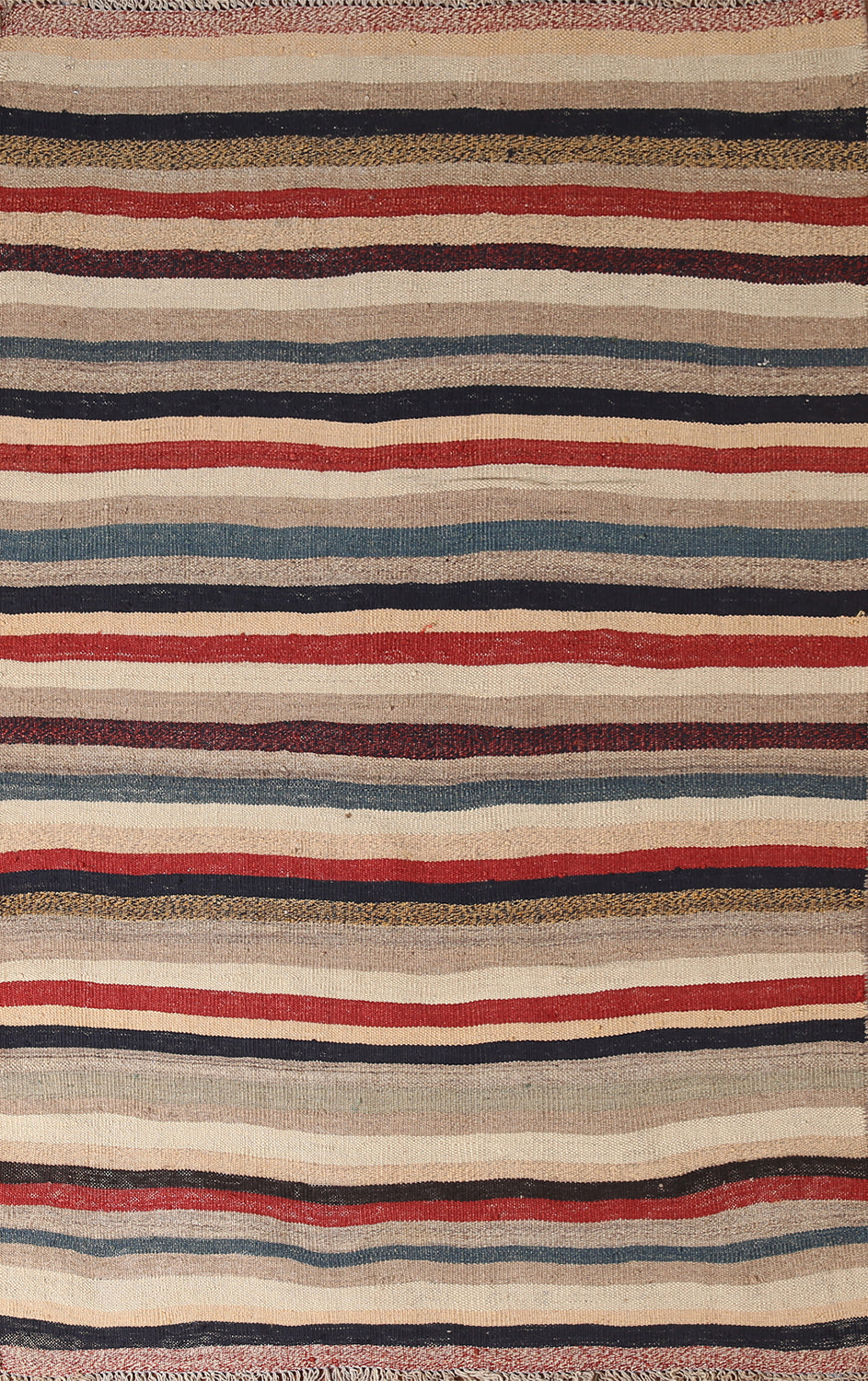 Striped Kilim Qashqai Persian Rug 4x6
