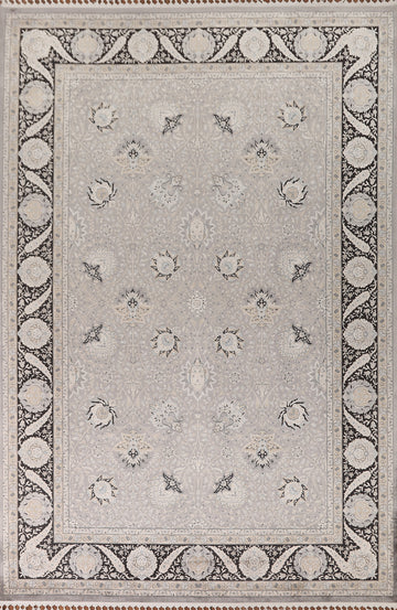 All-Over Floral Tabriz Oriental Area Rug 7x10