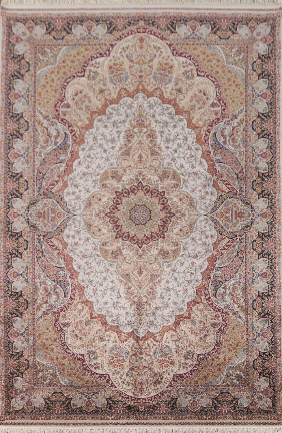Traditional Tabriz Turkish Area Rug 7x10