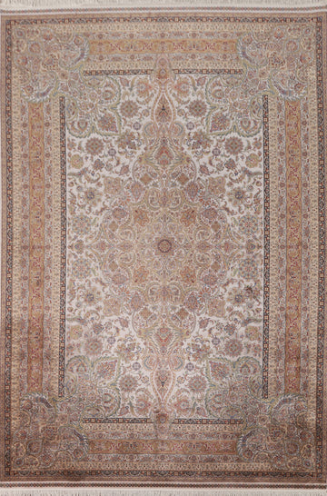Traditional Tabriz Living Room Area Rug 7x10