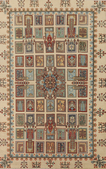 Garden Design Kazak Oriental Area Rug 7x10