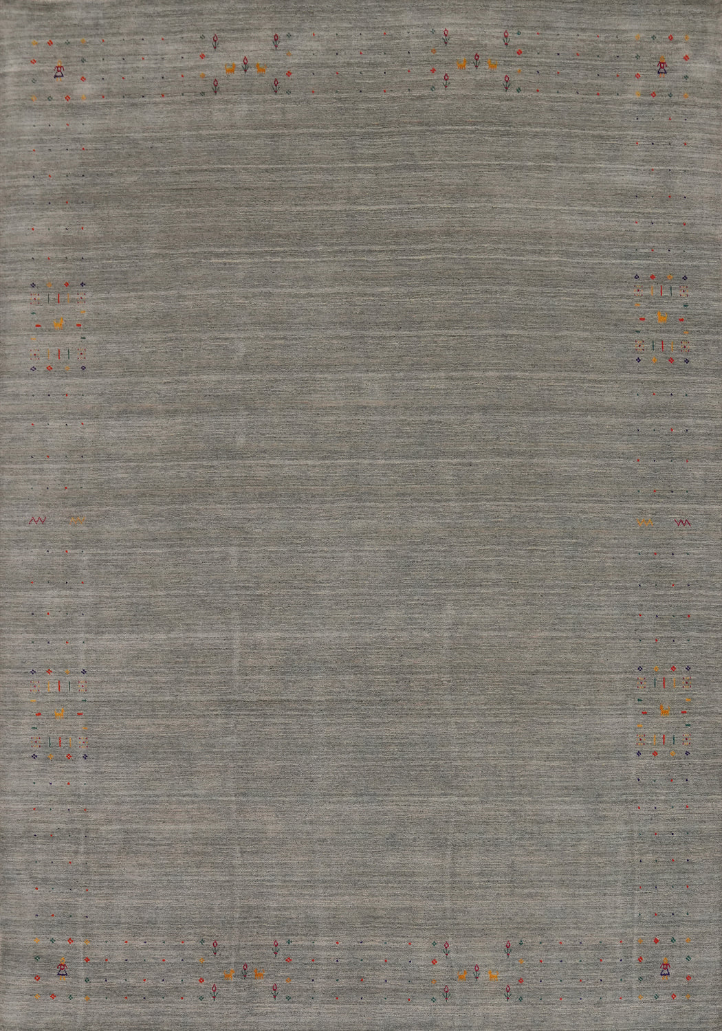 Tribal Silk Gabbeh Oriental Area Rug 9x12