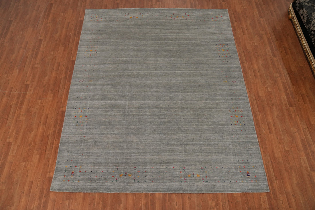 Tribal Silk Gabbeh Oriental Area Rug 9x12