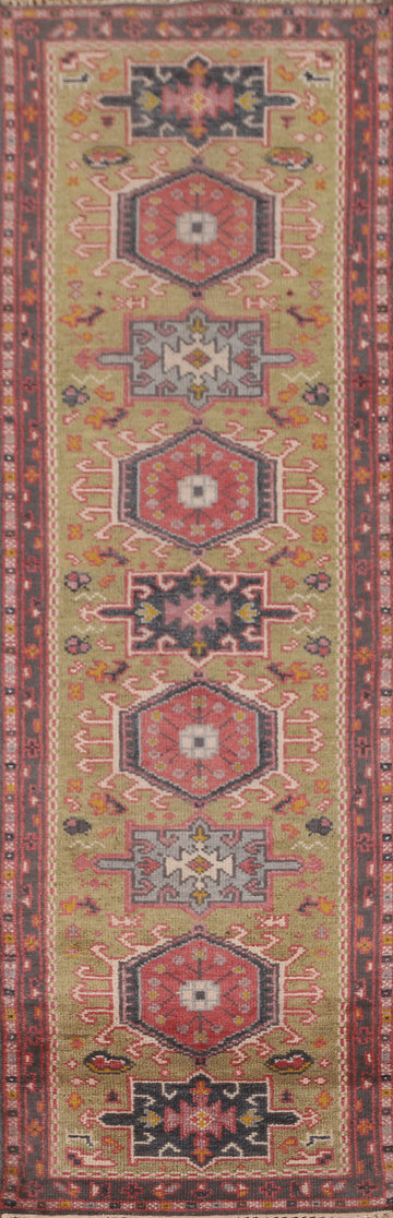 Geometric Heriz Serapi Oriental Runner Rug 3x10