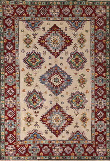 Handmade Kazak Oriental Area Rug 7x10