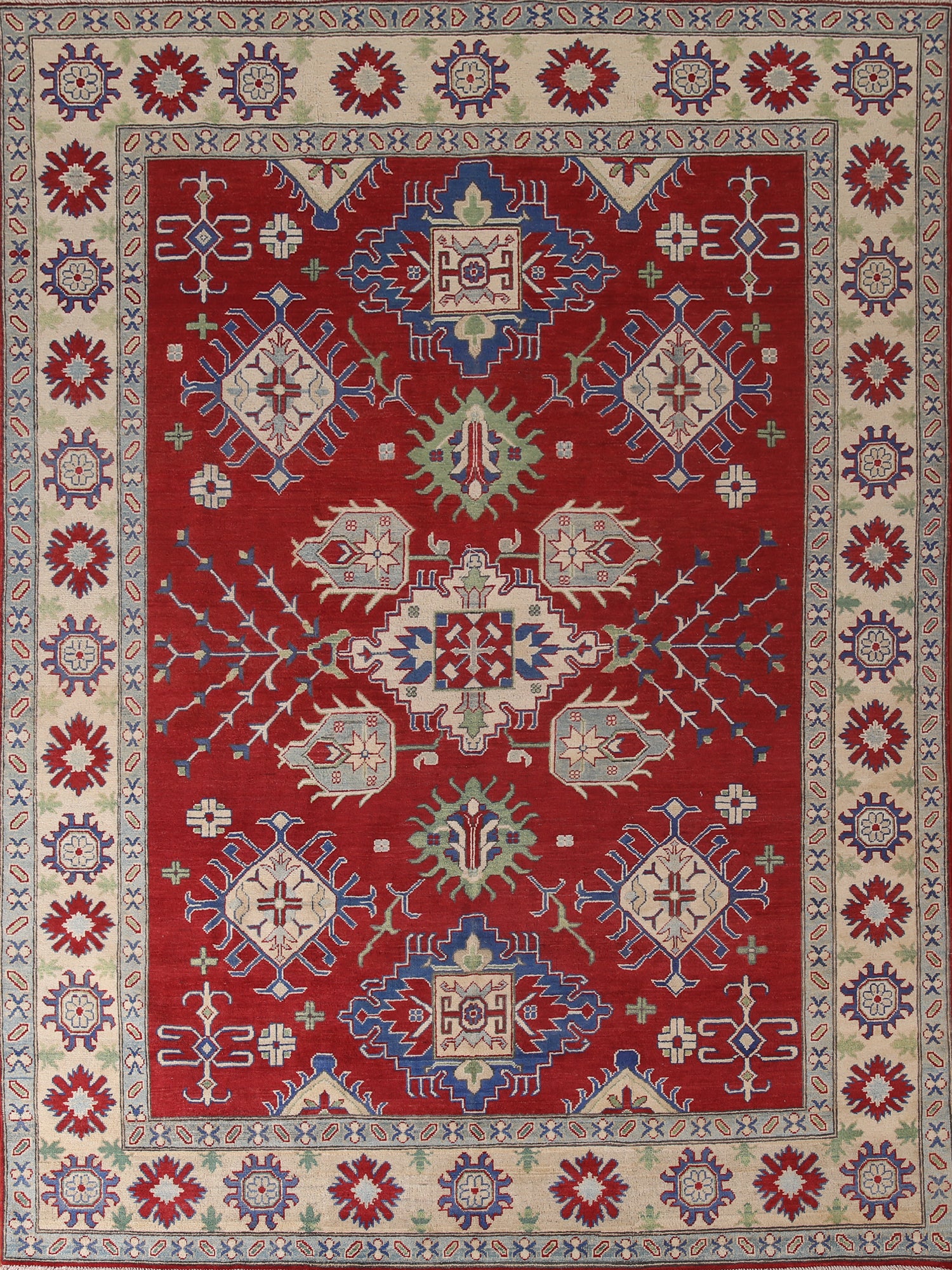 Handmade Red Kazak Oriental Area Rug 8x10