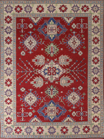 Handmade Red Kazak Oriental Area Rug 8x10