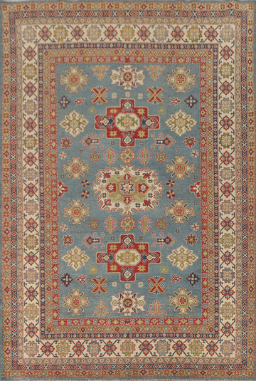 Light Blue Kazak Oriental Area Rug 8x12