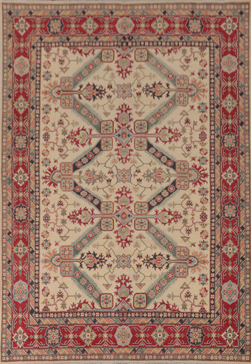 Geometric Kazak Oriental Area Rug 9x12