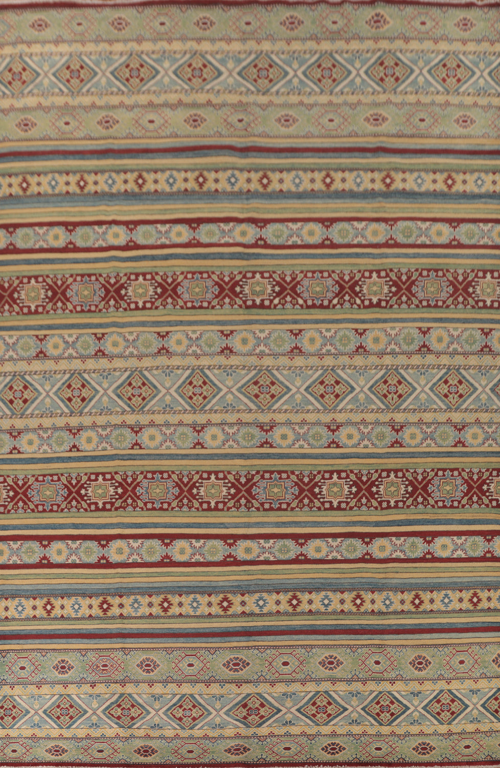 Handmade Wool Kazak Oriental Large Rug 9x15