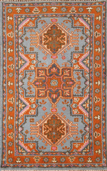 Geometric Kazak Oriental Rug 3x5